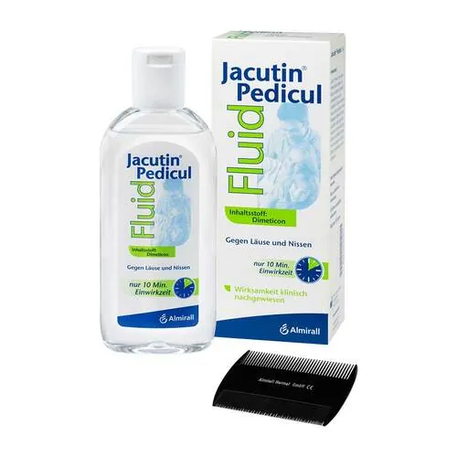 Jacutin Pedicul Fluid mit Nissenkamm, 200 ml