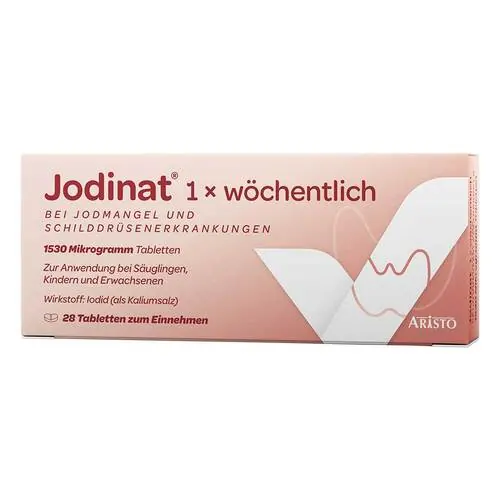 Jodinat 1x wöchentlich 1530 Mikrogramm Tabletten, 28 St