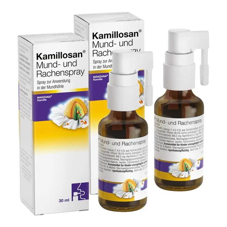 Kamillosan Mund- und Rachenspray, 2x30 ml