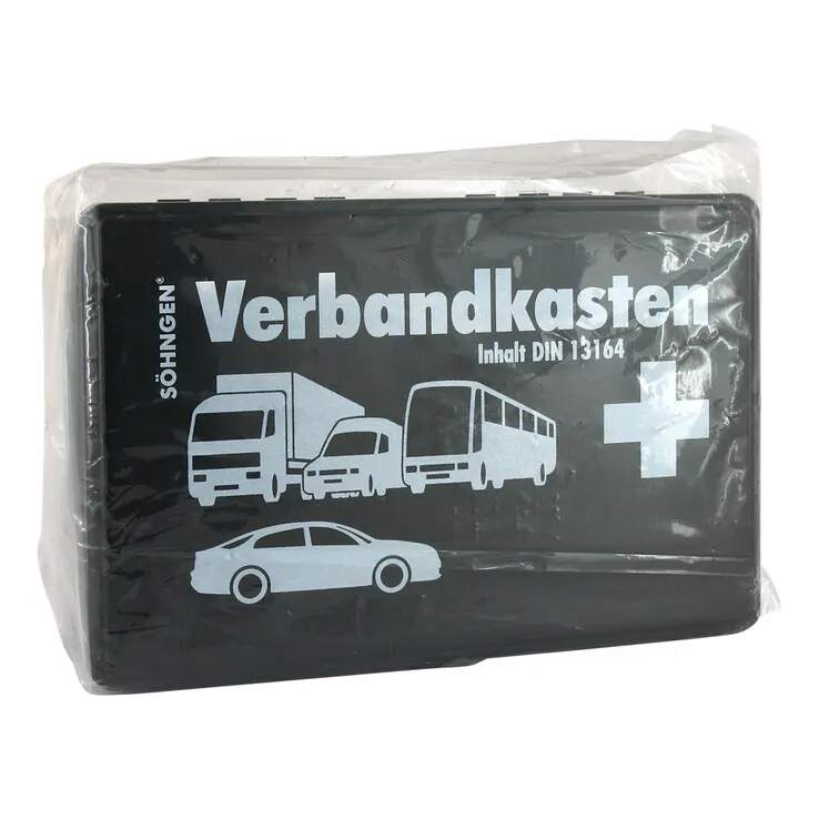 Kfz-Verbandkasten KU schwarz mit Füll.Standard DIN13164, 1 St