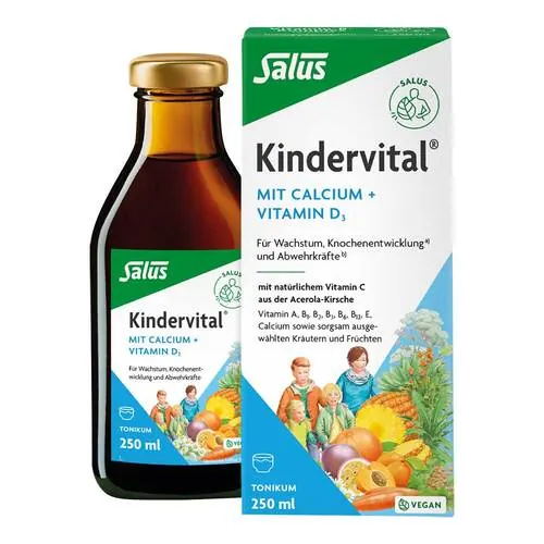 Kindervital mit Calcium + D3 Tonikum Salus, 250 ml