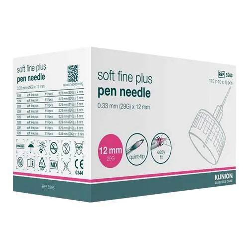 Klinion Soft fine plus Pen-Nadeln 29 G 0,33x12 mm, 110 St