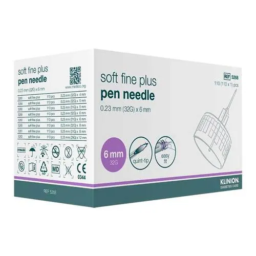Klinion Soft fine plus Pen-Nadeln 32 G 0,23x6 mm, 110 St
