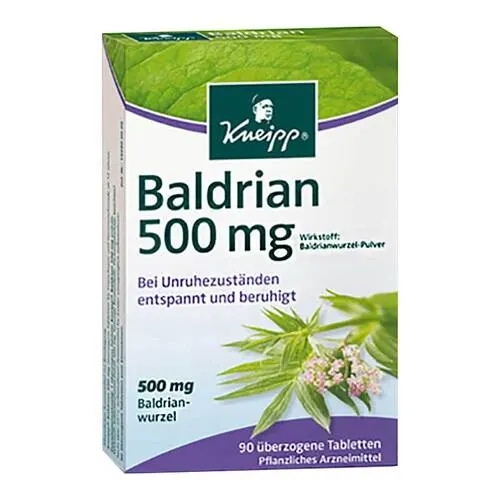 Kneipp Baldrian 500 überzogene Tabletten, 90 St