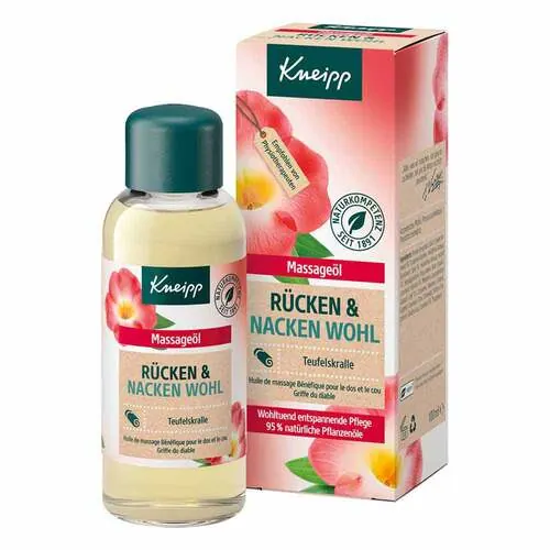 KNEIPP Massageöl Rücken & Nacken Wohl, 100 ml