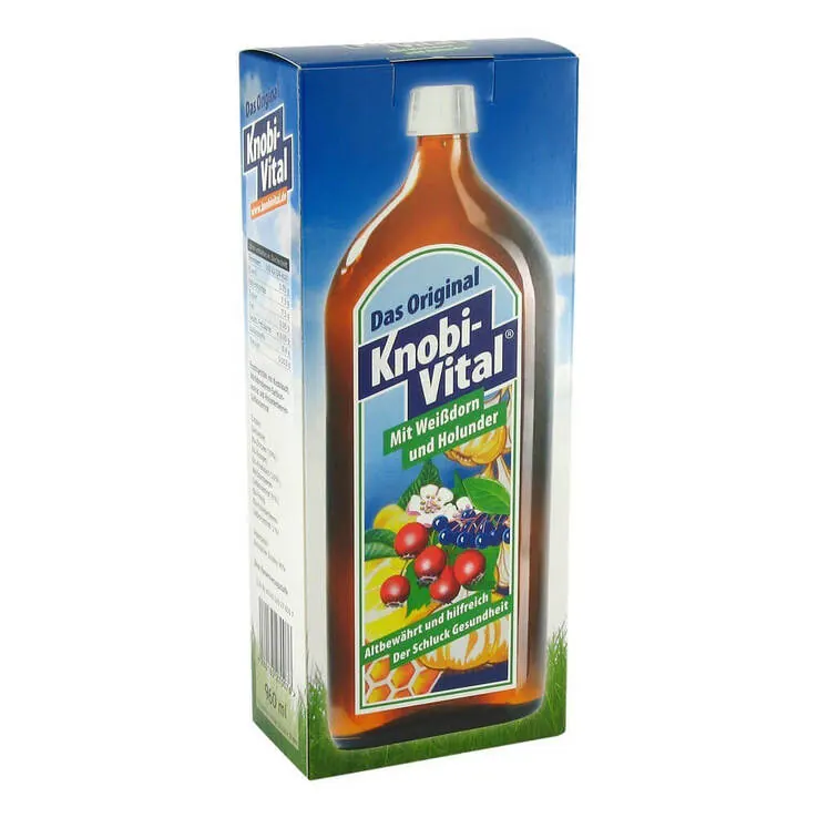 Knobivital mit Weißdorn + Holunder, 960 ml