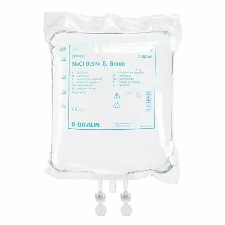 Kochsalzlösung 0,9% B.Braun Spüllösung Ecobag, 4X3000 ml