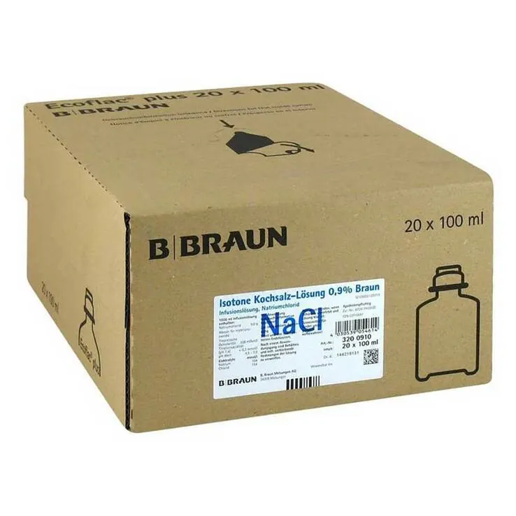 Kochsalzlösung 0,9% Ecoflac Plus, 20X100 ml