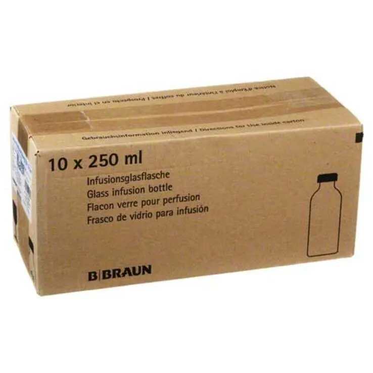 Kochsalzlösung 0,9% Glasflasche , 10X250 ml