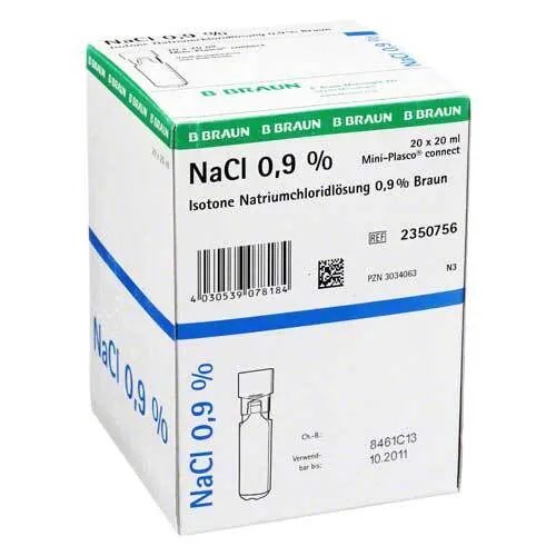 Kochsalzlösung 0,9% Miniplasco connect, 20X20 ml