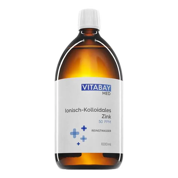 KOLLOIDALES ZINK 50 ppm Reinheitsstufe 99,99%, 1000 ml