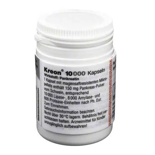 Kreon 10.000 Hartkapseln mit magensaftresistent überzogene Pellets, 100 St
