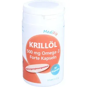 KRILLÖL500mgOmega-3ForteKapselnMediFit30 Stück à0,73 g