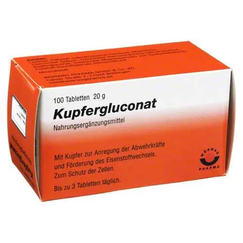 Kupfergluconat Tabletten, 100 St