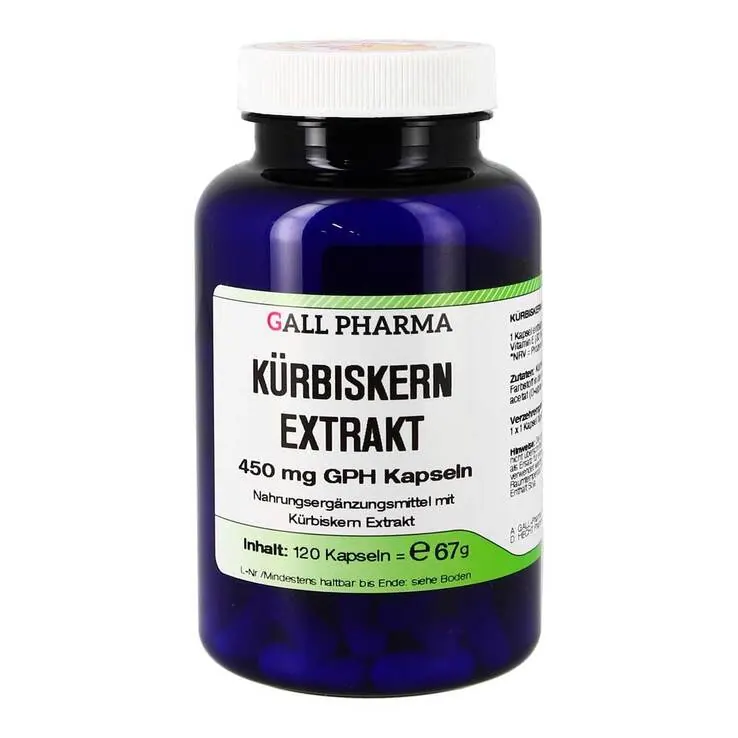 Kürbiskern Extrakt 450 mg Gph Kapseln, 120 St