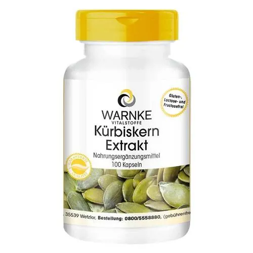 Kürbiskern Extrakt Kapseln, 100 St