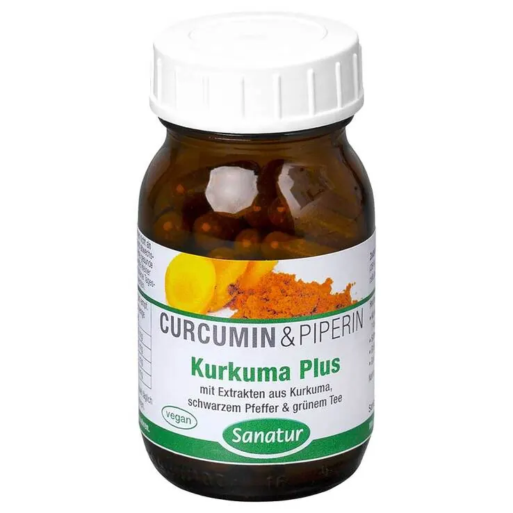 Kurkuma Plus Curcumin & Piperin Kapseln, 180 St