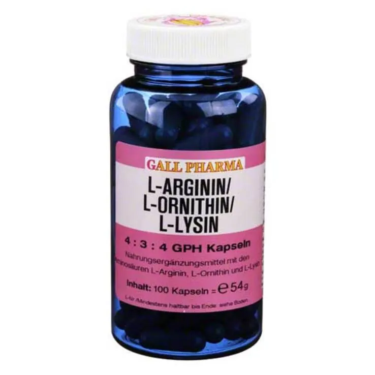 L-Arginin / L-ORNITHIN/L-Lysin 4:3:4 Gph Kapseln, 100 St