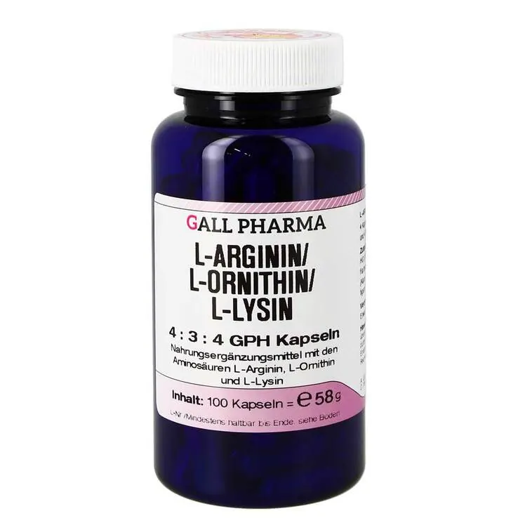 L-Arginin / L-ORNITHIN/L-Lysin 4:3:4 Gph Kapseln, 60 St