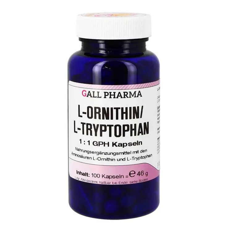 L-Ornithin / L-Tryptophan 1:1 GPH Kapseln, 100 St