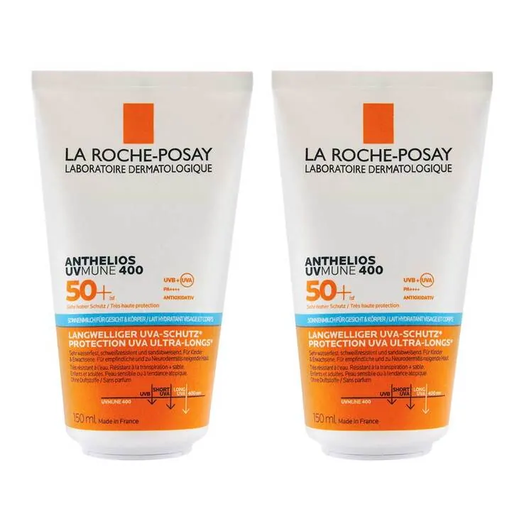 La Roche-Posay Anthelios Körp. + Gesicht Uvmune LSF 50 +, 2x150 ml