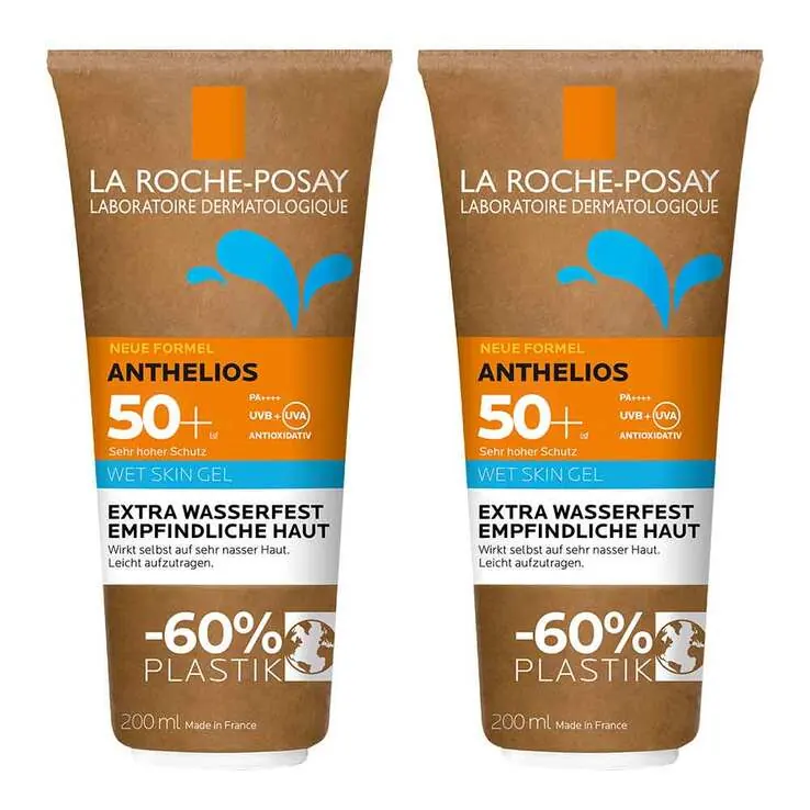 La Roche-Posay Anthelios Wet Skin Gel LSF 50 +, 2x200 ml
