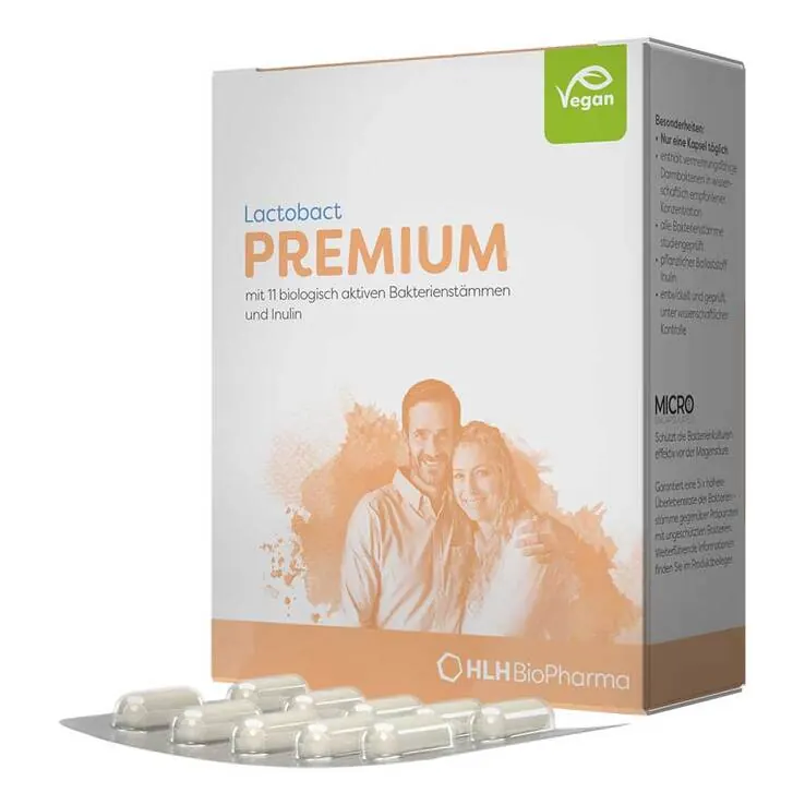 Lactobact Premium magensaftresistente Kapseln, 30 St