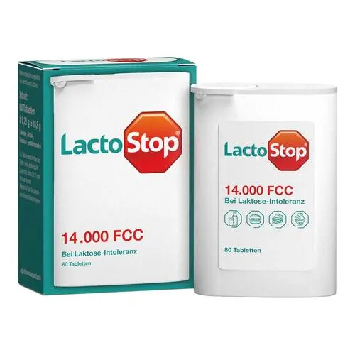 Lactostop 14.000 Fcc Tabletten Spender, 80 St