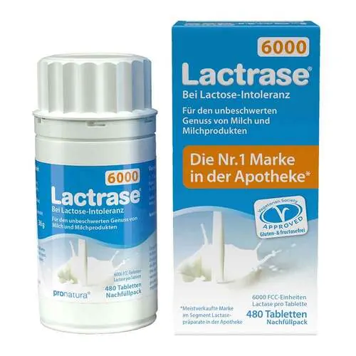 Lactrase 6.000 Fcc Tabletten Klickspender-Nachfüllpack, 480 St