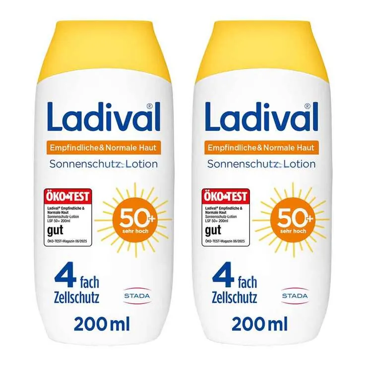 Ladival empfindliche & normale Haut Lotion LSF 50 +, 2x200 ml