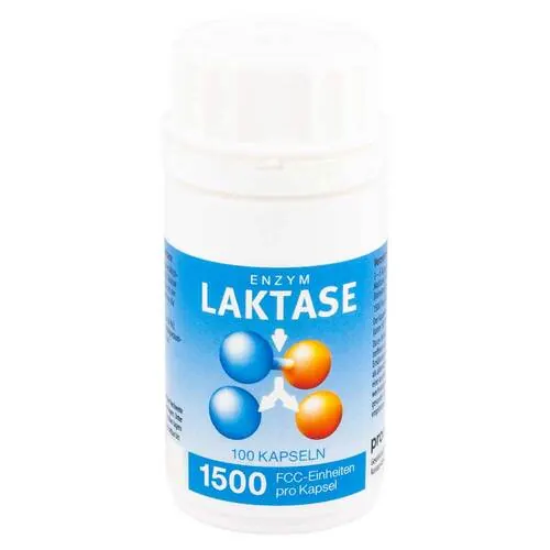 Laktase 1.500 Fcc Enzym Kapseln, 100 St