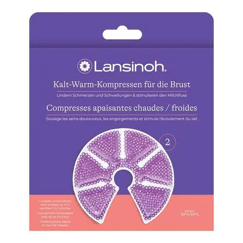 LANSINOH Kalt-Warm-Kompressen für die Brust, 2 St