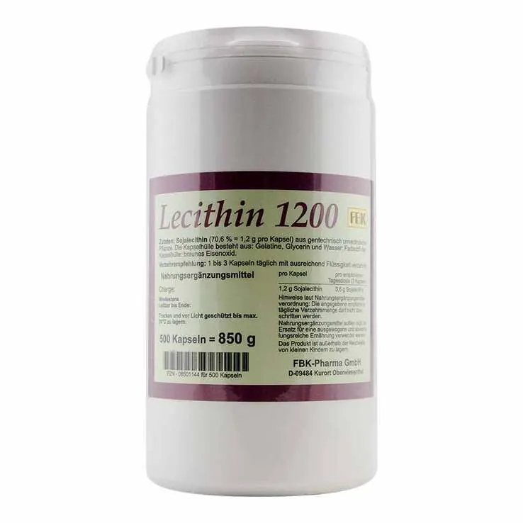 Lecithin 1200 Kapseln, 500 St