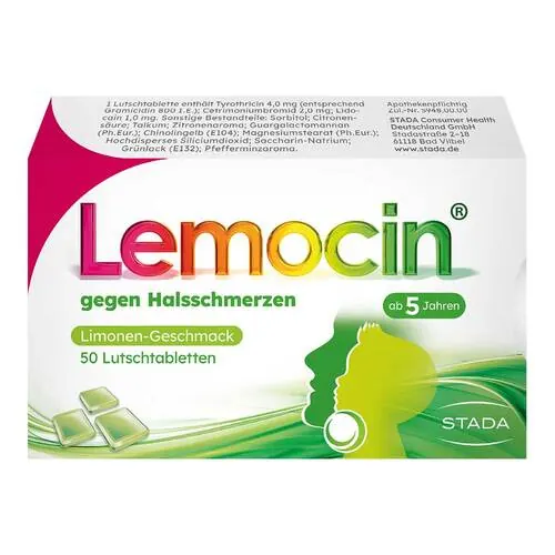 Lemocin gegen Halsschmerzen Lutschtabletten, 50 St