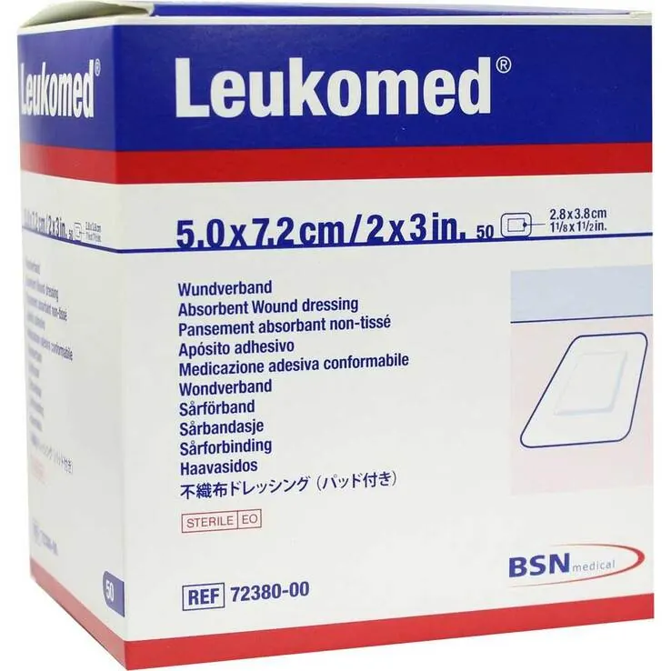 Leukomed sterile Pflaster 5x7,2cm, 50 St