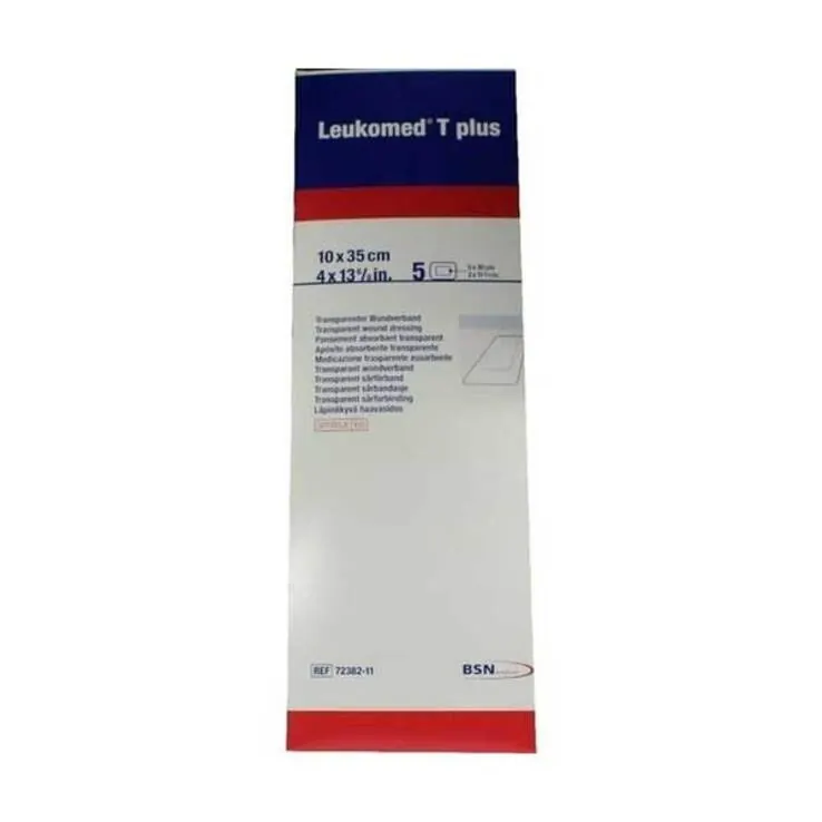 Leukomed transp. plus sterile Pflaster 10x35 cm, 5 St