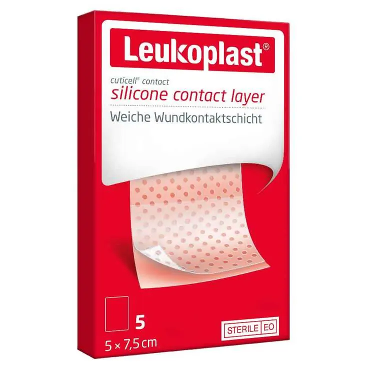 Leukoplast Cuticell Contact steril 5x7,5 cm, 5 St