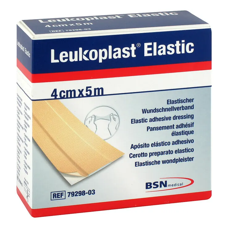 Leukoplast Elastic Pflaster 4 cmx5 m Rolle, 1 St