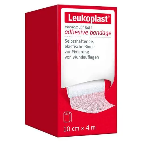 Leukoplast Elastomull haft Fixierbinde elastisch 10 cmx4 m, 1 St
