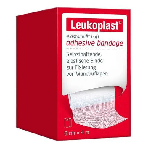 Leukoplast Elastomull haft Fixierbinde elastisch 8 cmx4 m, 1 St