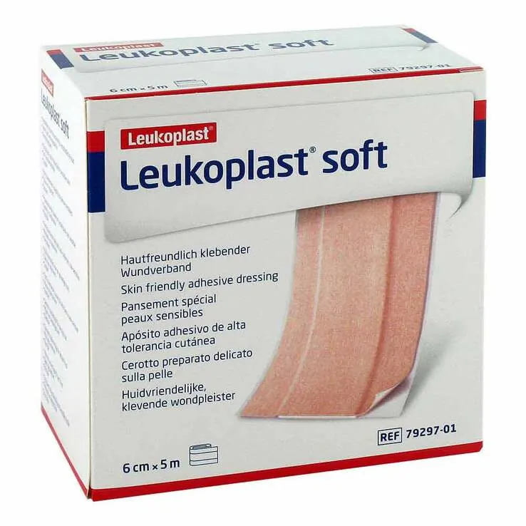 Leukoplast Soft Pflaster 6 cmx5 m Rolle, 1 St