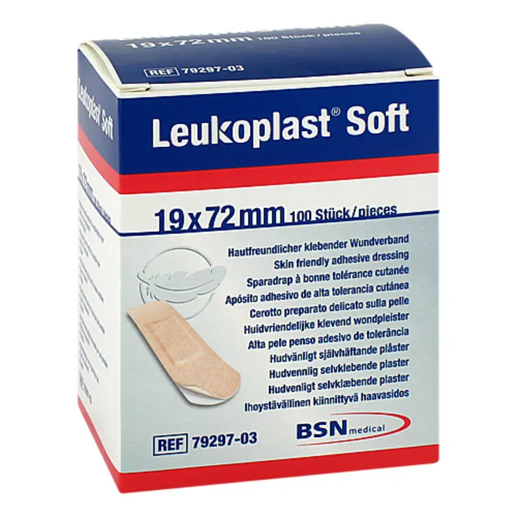 Leukoplast Soft Strips 19x72 mm, 100 St