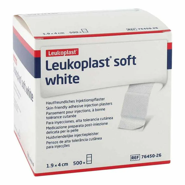 Leukoplast soft white Injektion - Pflaster Strips 19x40 mm, 500 St