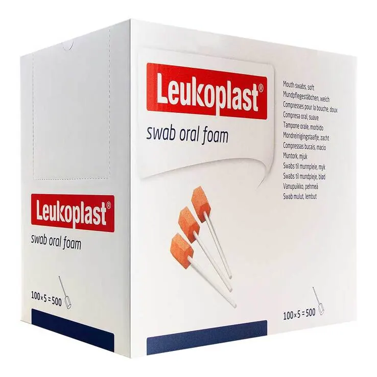 Leukoplast Swab oral foam weiche Schaumqualität, 5X100 St