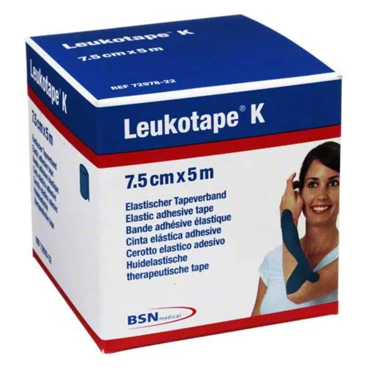 Leukotape K 7,5cm blau, 1 St