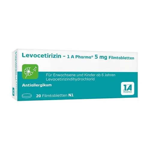 Levocetirizin-1A Pharma 5 mg Filmtabletten, 20 St