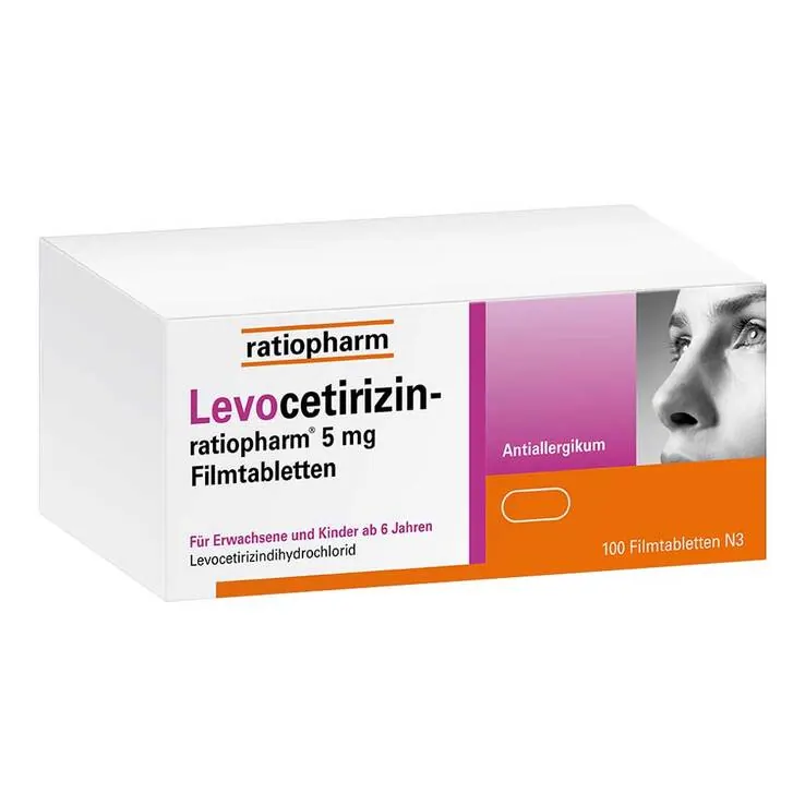 Levocetirizin-ratiopharm 5 mg Filmtabletten, 100 St