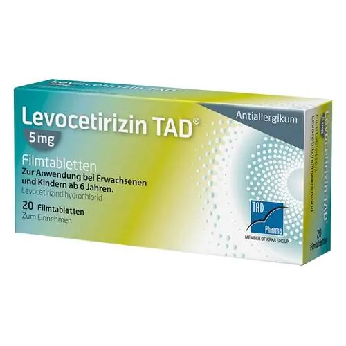 Levocetirizin Tad 5 mg Filmtabletten, 20 St