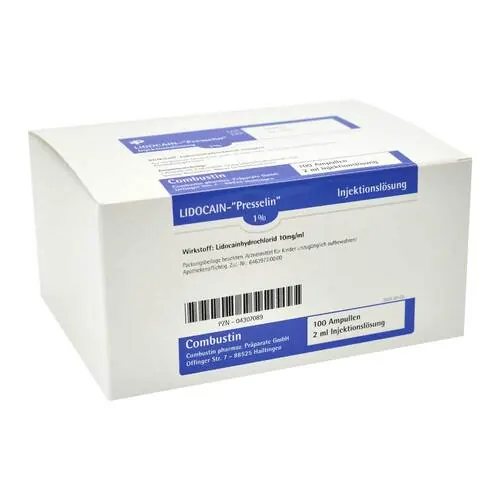 Lidocain Presselin 1% Injektionslösung Ampullen, 50X2 ml