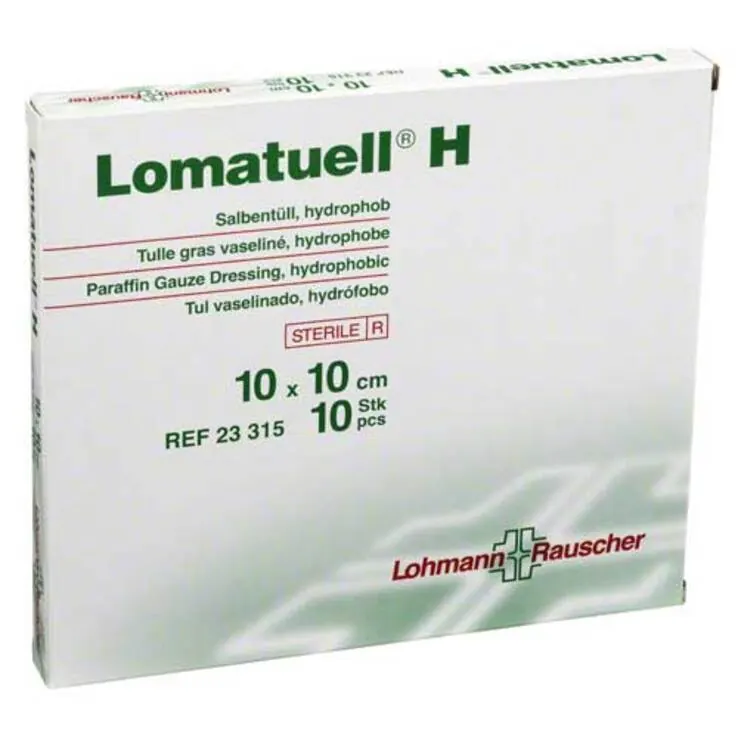 Lomatuell® H Salbentüll 10x10 cm, 10 St